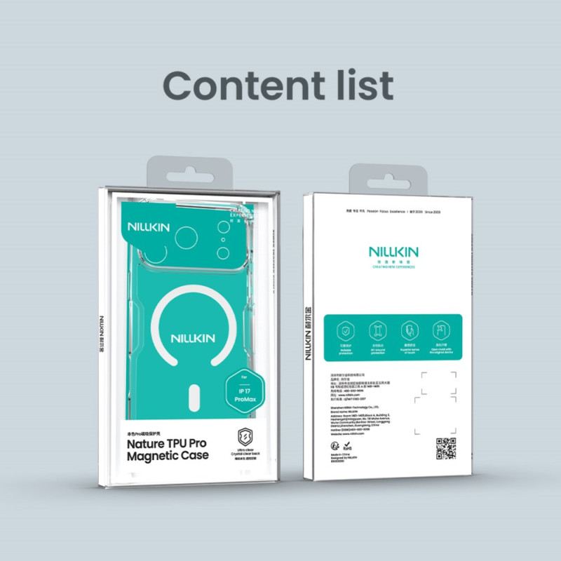 Hülle Für iPhone 17 Pro Max Nillkin Nature Pro Series Mit Magsafe-kompatibilität