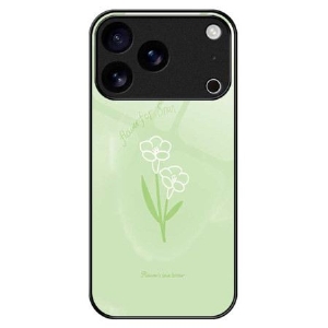 Hülle iPhone 17 Pro Max Handyhülle Blumen Aus Gehärtetem Glas