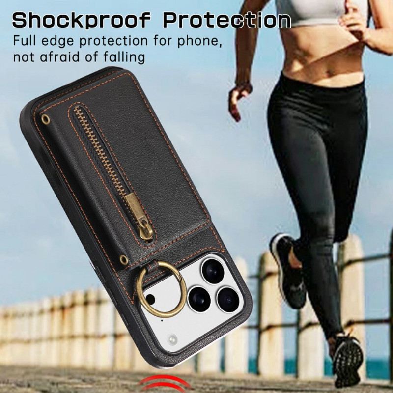 Hülle iPhone 17 Pro Max Handyhülle Brieftasche Und Schultergurt