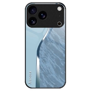 Hülle iPhone 17 Pro Max Handyhülle Hellblaues Sicherheitsglas Mit Design