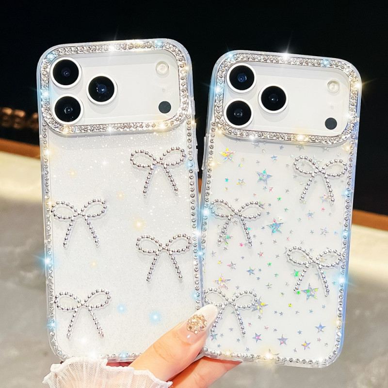 Hülle iPhone 17 Pro Max Handyhülle Schmetterlings- Und Glitzerdekor