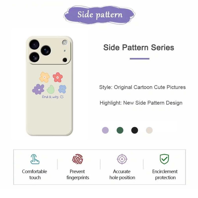 Hülle iPhone 17 Pro Max Kleine Blumen