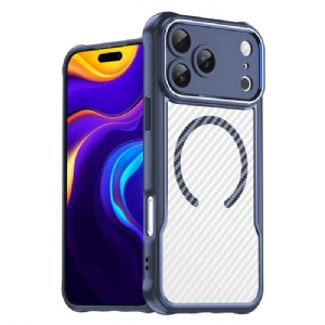 Hülle iPhone 17 Pro Max Magsafe-kompatible Durchscheinende Carbonfaser