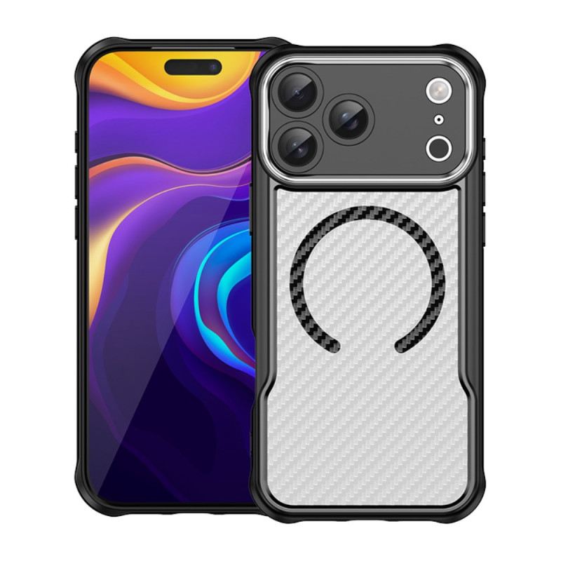 Hülle iPhone 17 Pro Max Magsafe-kompatible Durchscheinende Carbonfaser