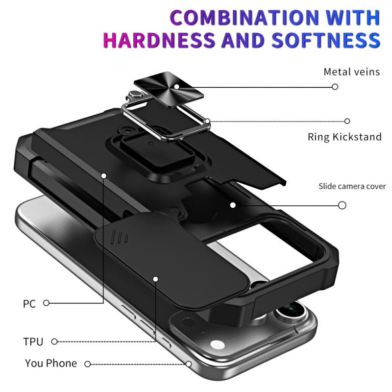 Hülle iPhone 17 Pro Max Robuster Ständer Und Schiebeabdeckung