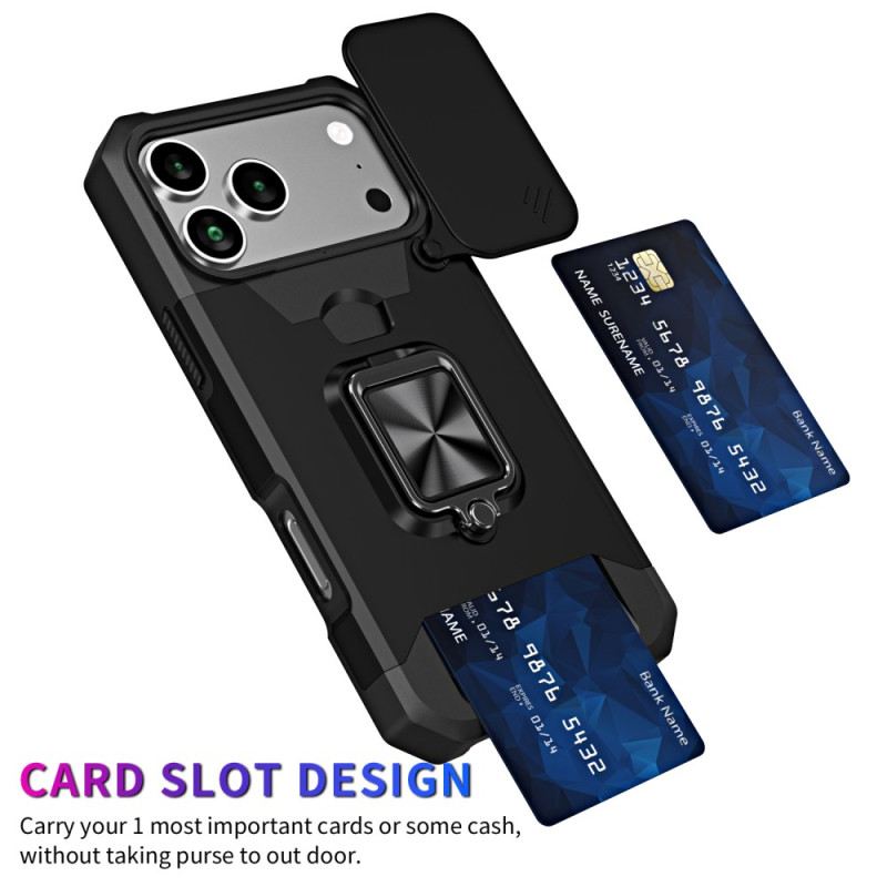 Hülle iPhone 17 Pro Max Robuster Ständer Und Schiebeabdeckung