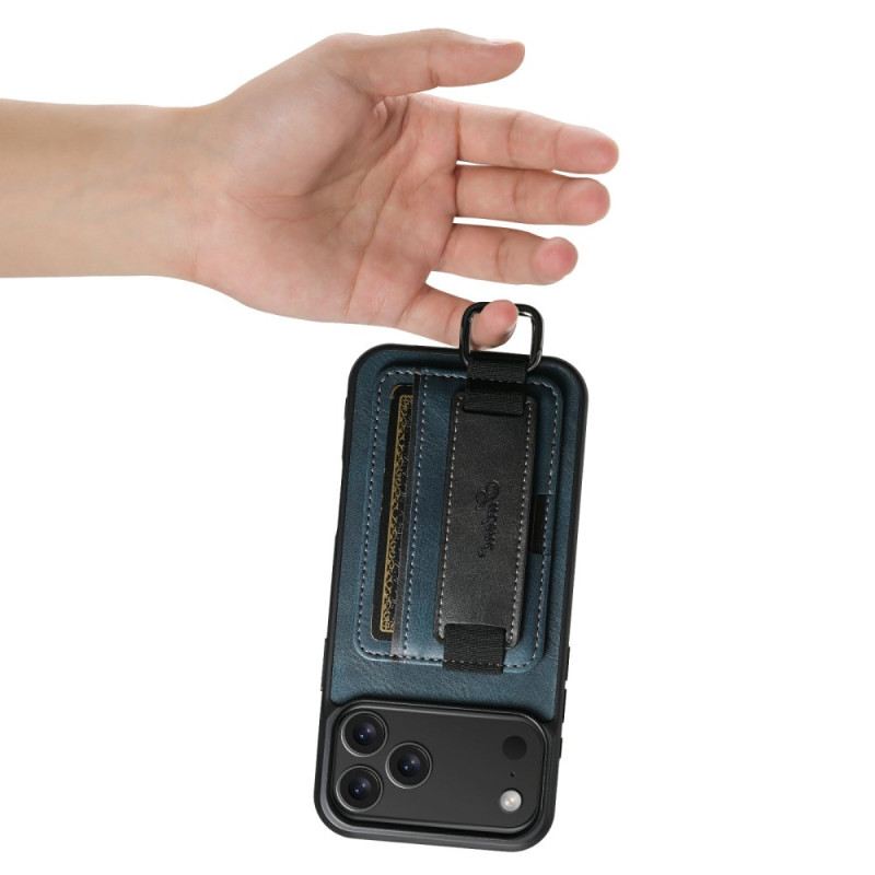 Hülle iPhone 17 Pro Max Suteni Kartenhalter Und Gurt