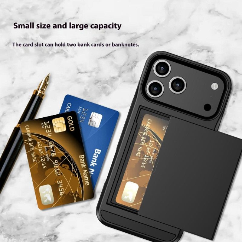 Hülle iPhone 17 Pro Max Verschiebbarer Kartenhalter