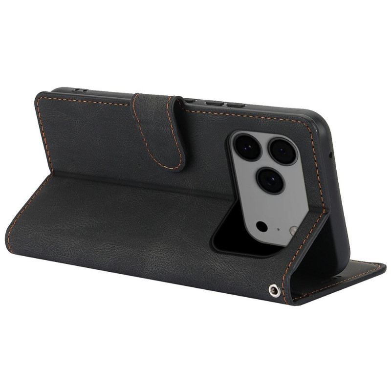 Lederhüllen Für iPhone 17 Pro Max Mit Geldbörse Und Ständer