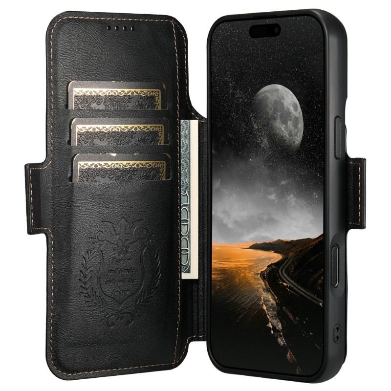 Lederhüllen iPhone 17 Pro Max Abnehmbare Zweifarbige Magsafe Hülle Suteni