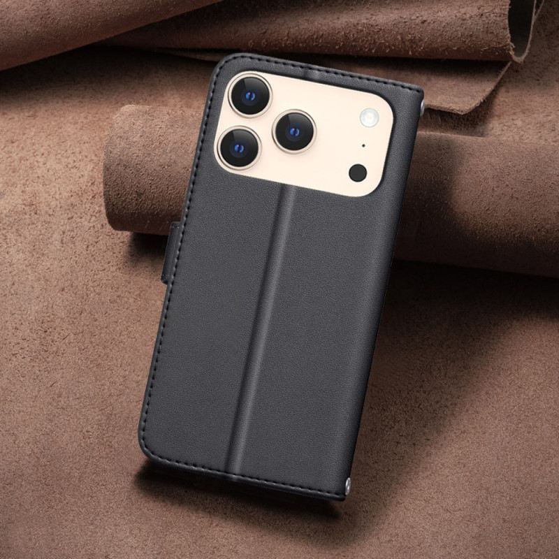 Lederhüllen iPhone 17 Pro Max Gesteppt Binfen Color