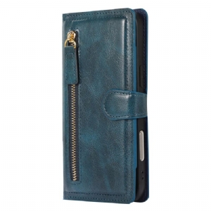 Lederhüllen iPhone 17 Pro Max Handyhülle Reißverschlusstasche