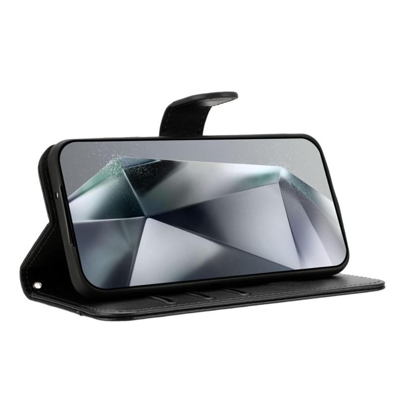 Lederhüllen iPhone 17 Pro Max Handyhülle S-design Mit Umhängeband