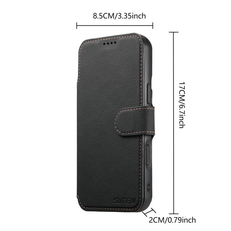 Lederhüllen iPhone 17 Pro Max Magsafe 2-in-1 Suteni