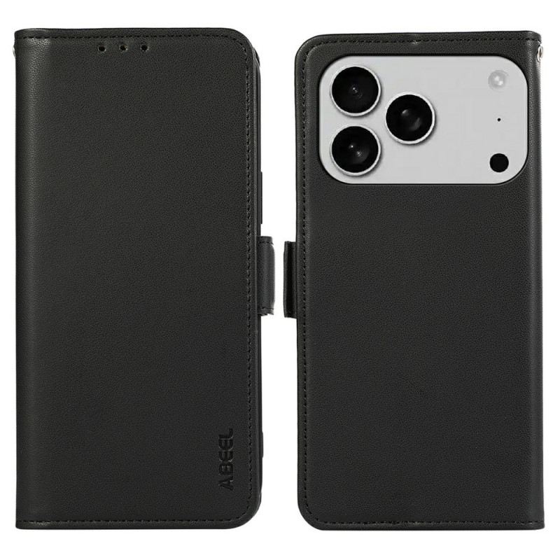 Lederhüllen iPhone 17 Pro Max Rfid-schutz Abeel