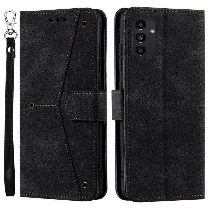 Flip Case Für Samsung Galaxy A13 Hautberührende Nähte