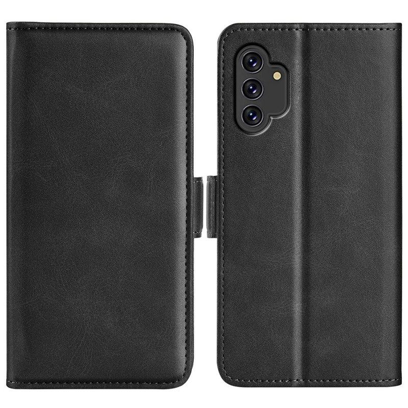 Lederhüllen Für Samsung Galaxy A13 Doppelter Verschluss