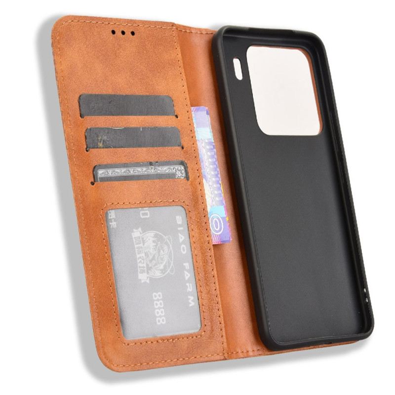 Flip Case Xiaomi 15 Pro Handyhülle Vintage-rahmen