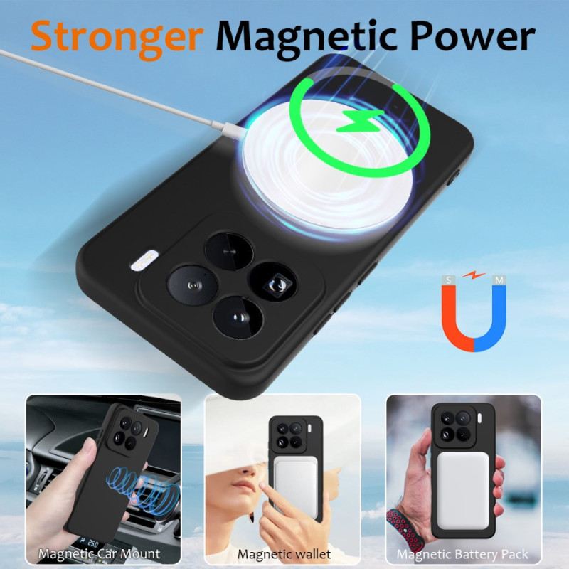 Hülle Für Xiaomi 15 Pro Magsafe-kompatibles Flüssigsilikon Mit Band