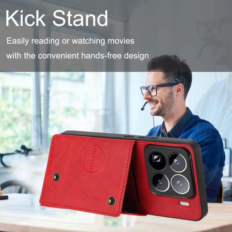 Hülle Xiaomi 15 Pro Kartenhalter In Lederoptik