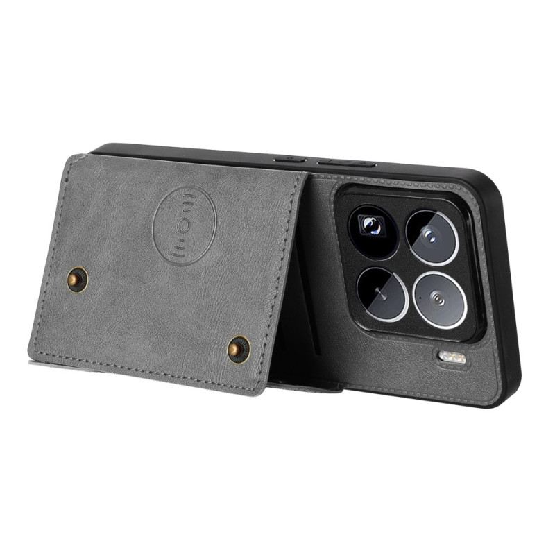 Hülle Xiaomi 15 Pro Kartenhalter In Lederoptik