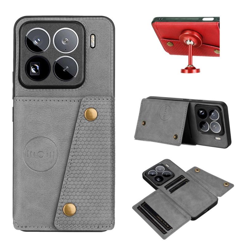 Hülle Xiaomi 15 Pro Kartenhalter In Lederoptik