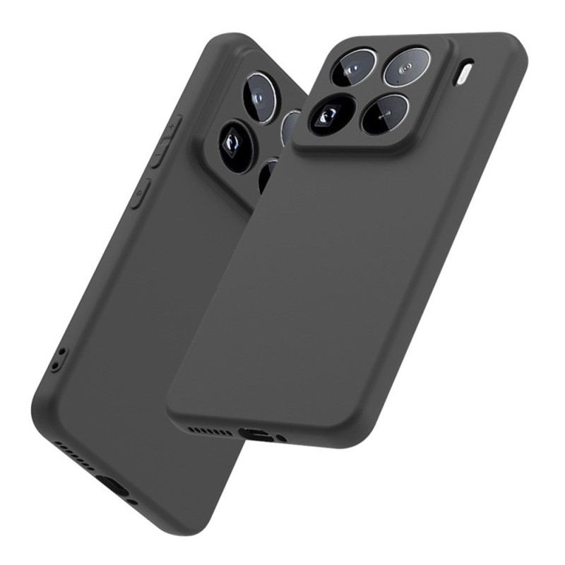 Hülle Xiaomi 15 Pro Mattes Silikon Mit Displayschutzfolie Aus Gehärtetem Glas