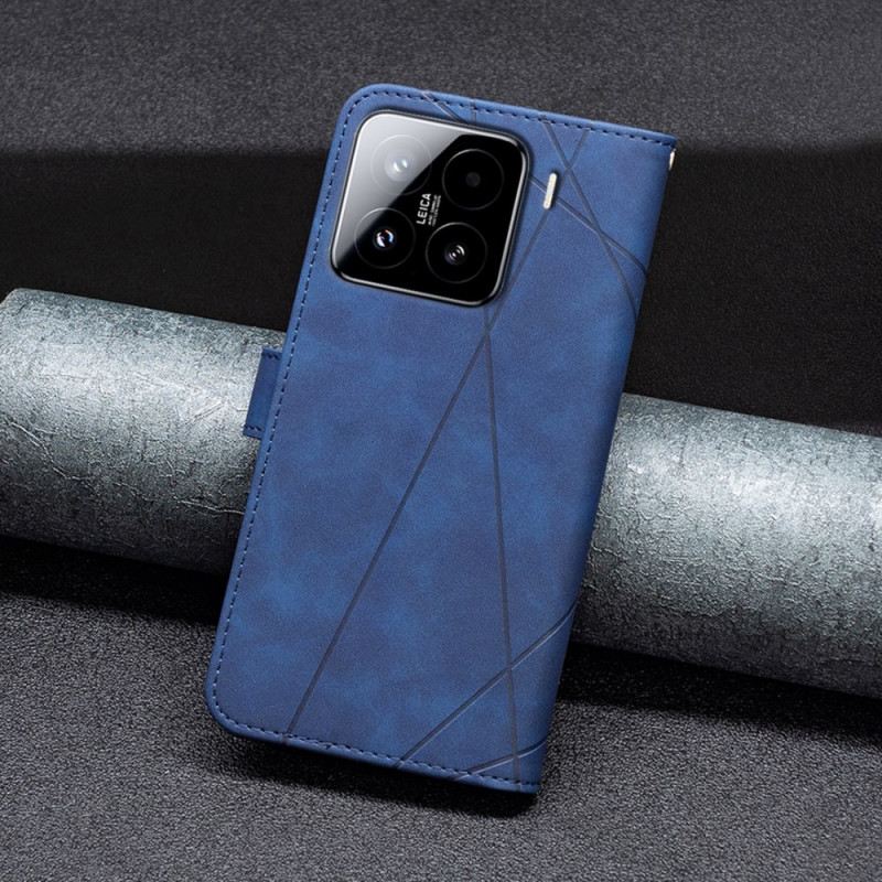 Lederhüllen Xiaomi 15 Pro Binfen Color Geometrie