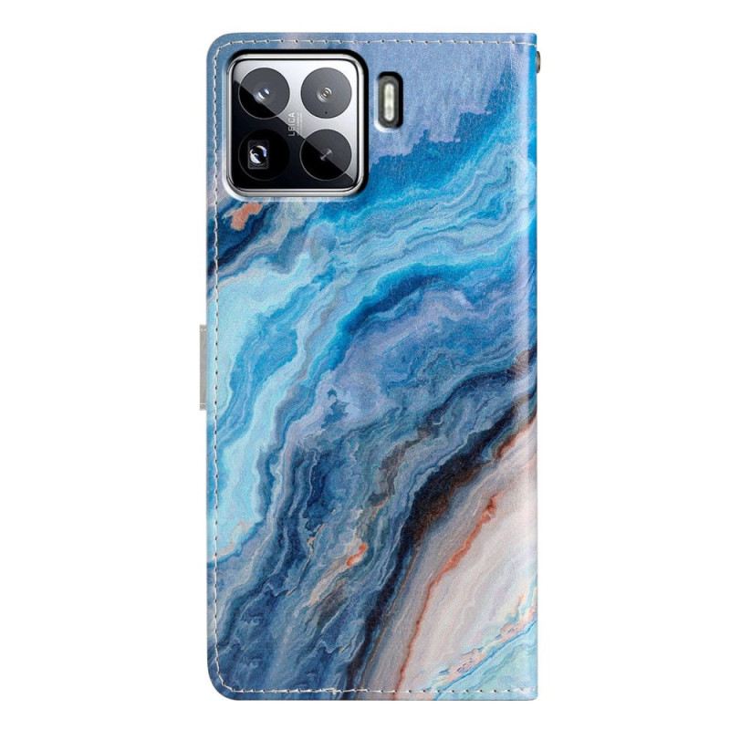 Lederhüllen Xiaomi 15 Pro Blauer Marmor