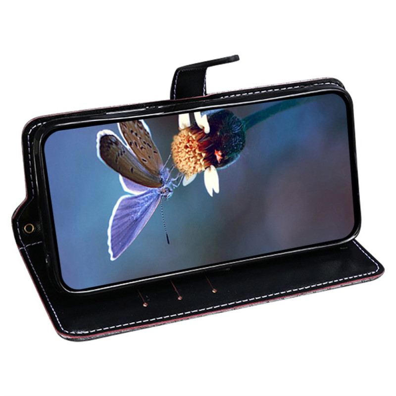 Lederhüllen Xiaomi 15 Pro Handyhülle Idewei Krokodiloptik