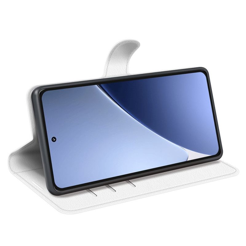 Lederhüllen Xiaomi 15 Pro Handyhülle Kunstleder-lanyard (klassisch Litschi)