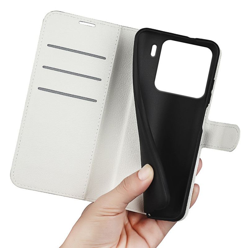 Lederhüllen Xiaomi 15 Pro Handyhülle Kunstleder-lanyard (klassisch Litschi)