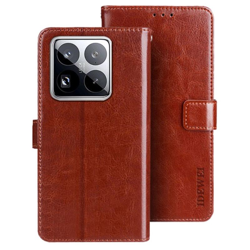 Lederhüllen Xiaomi 15 Pro Idewei Kunstleder