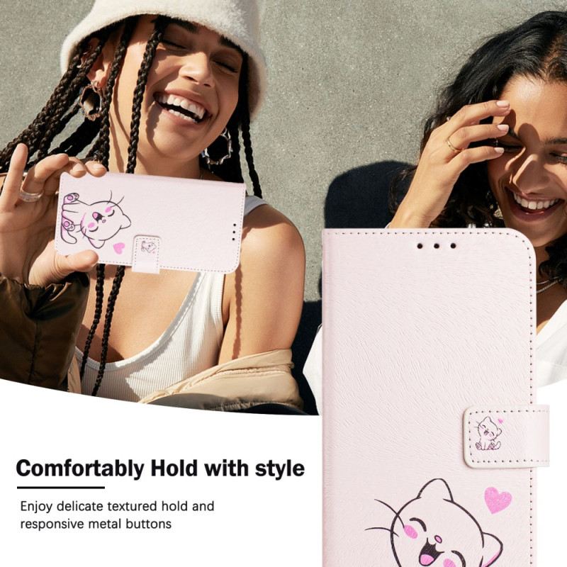 Lederhüllen Xiaomi 15 Pro Kätzchen