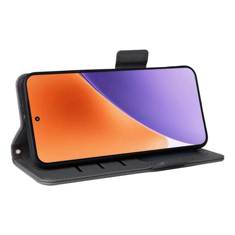 Lederhüllen Xiaomi 15 Pro Kunstleder In Litschi-optik Mit Riemen