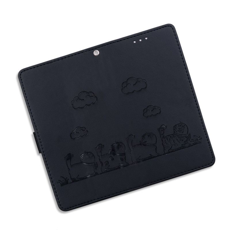 Lederhüllen Xiaomi 15 Pro Rfid-blockierendes Katzenmotiv