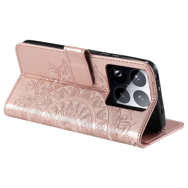 Lederhüllen Xiaomi 15 Pro Sonnen-mandala