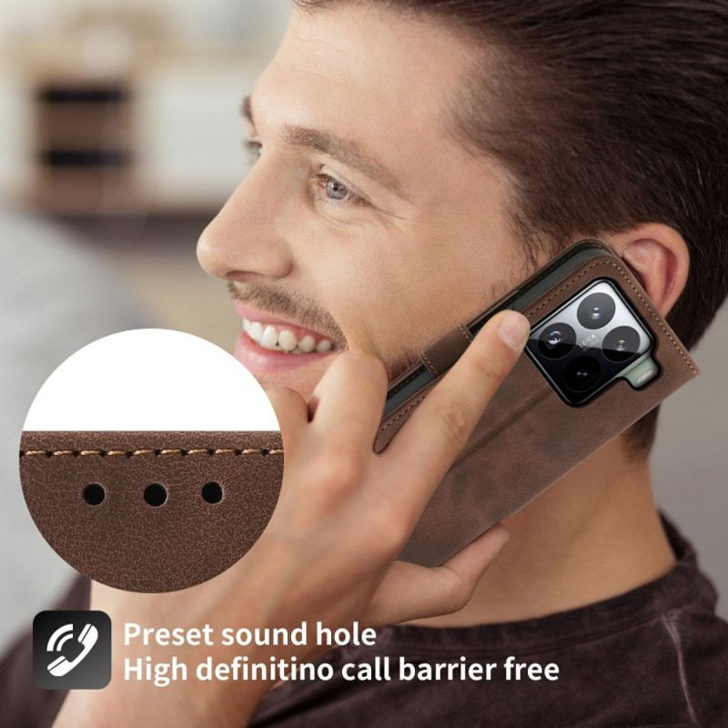 Lederhüllen Xiaomi 15 Pro Wildlederoptik Mit Blumenmuster Riemen Und Schultergurt Tragegurt