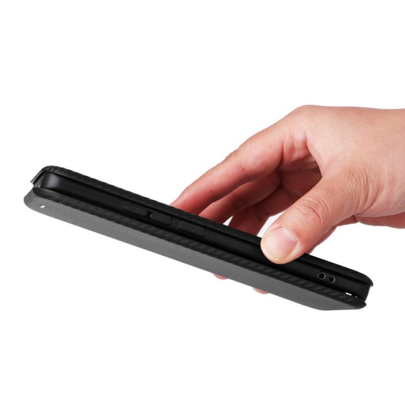 Flip Case Poco X7 5g Handyhülle Kohlefaser