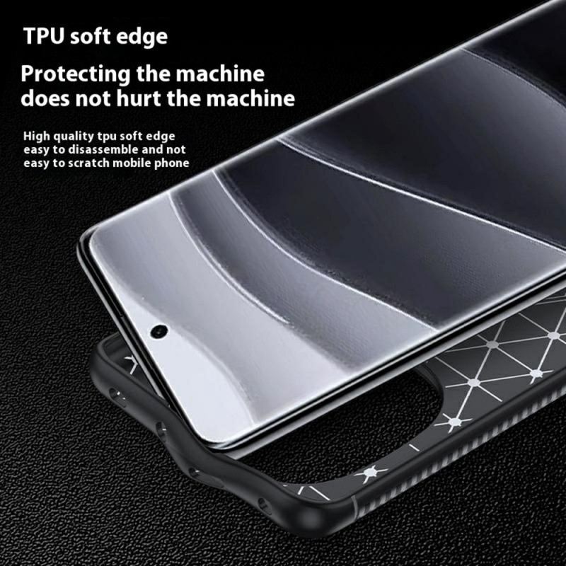 Hülle Poco X7 5g Handyhülle Klassische Kohlefaser