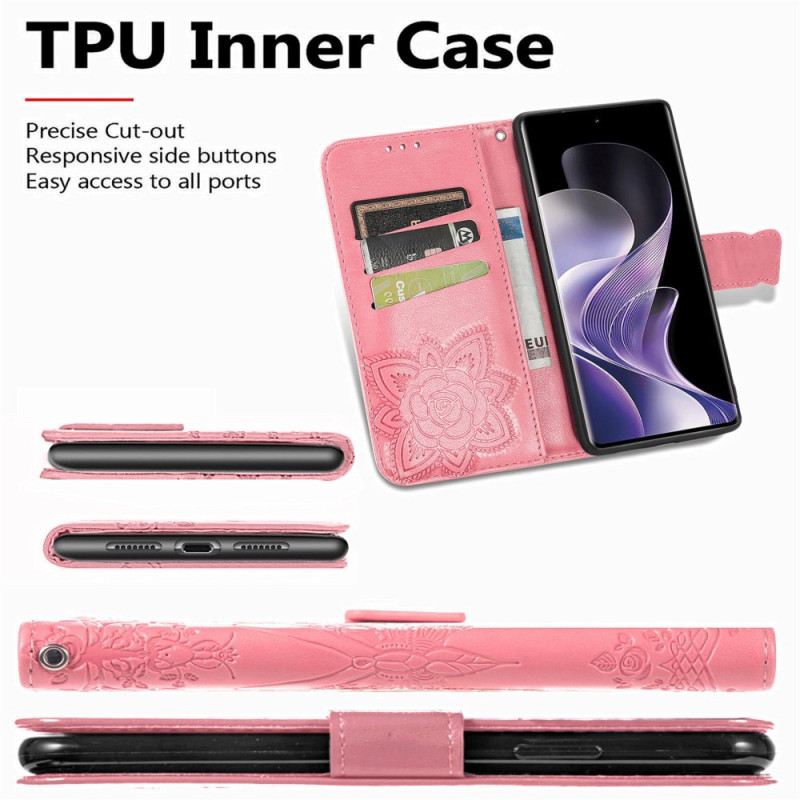 Lederhüllen Für Poco X7 5g Barocker Schmetterling