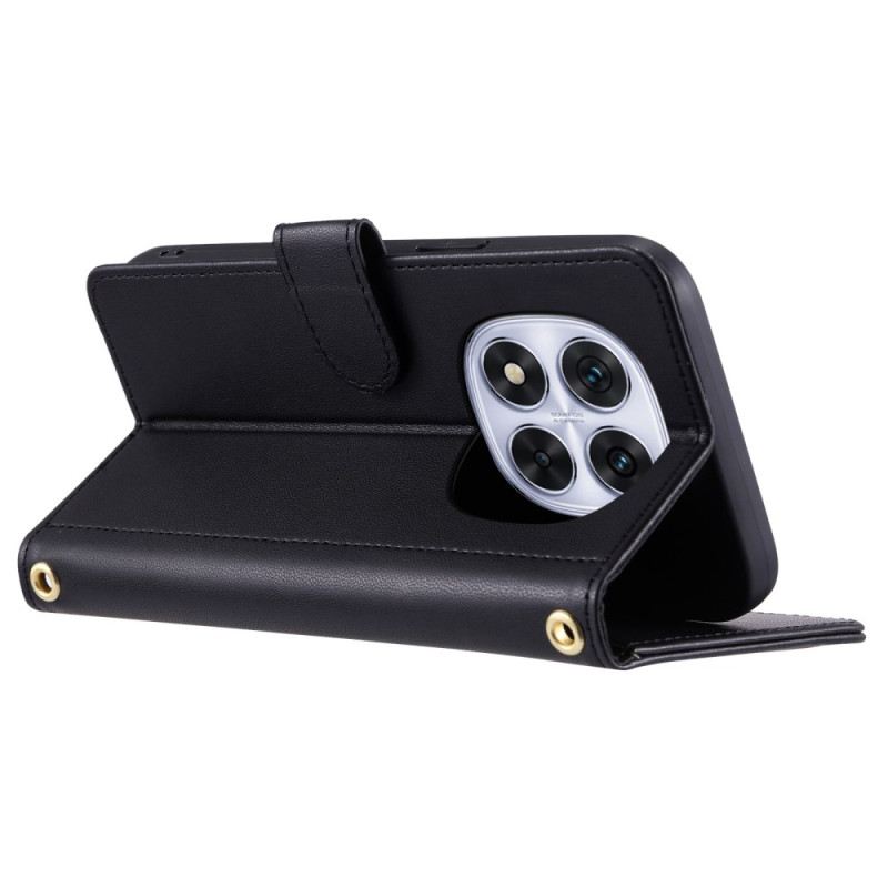 Lederhüllen Für Poco X7 5g Gesteppte Eleganz