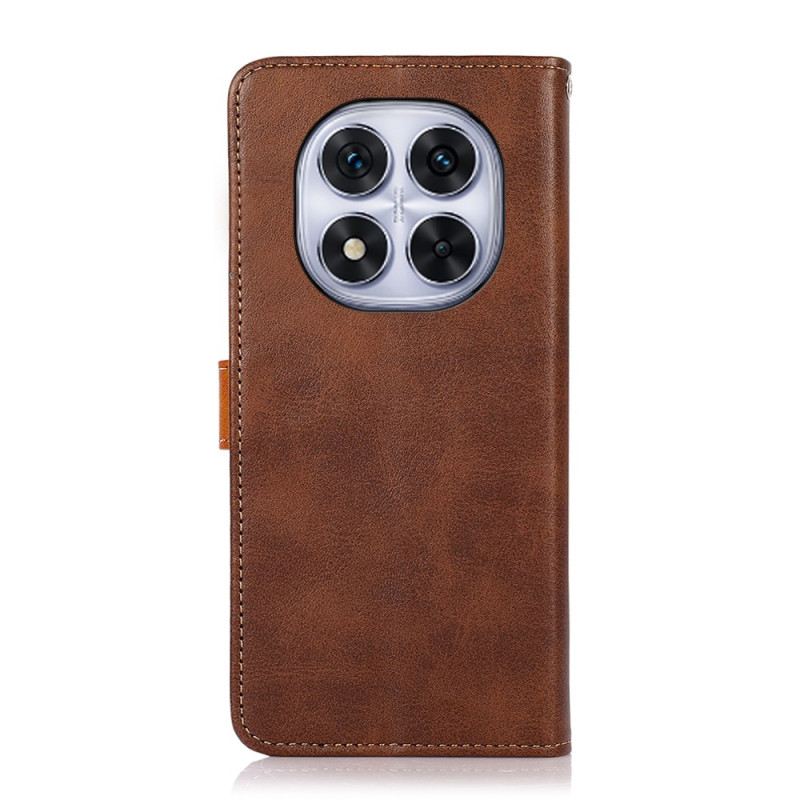 Lederhüllen Für Poco X7 5g Goldener Verschluss Khazneh