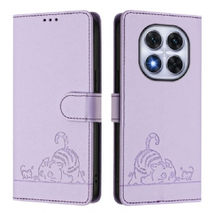 Lederhüllen Für Poco X7 5g Rfid-schutz Mit Katzenmotiv