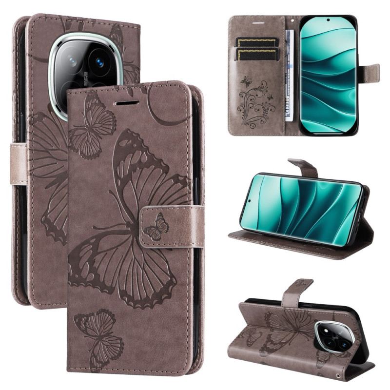 Lederhüllen Für Poco X7 5g Riesige Schmetterlinge