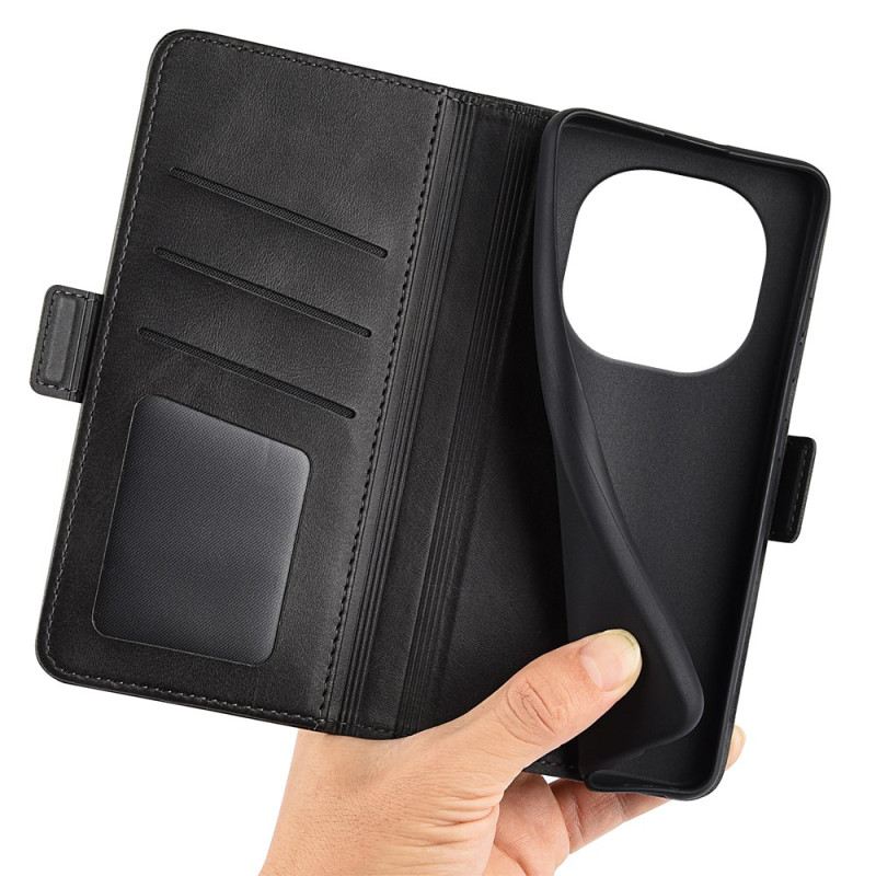 Lederhüllen Poco X7 5g Handyhülle Doppelverschluss