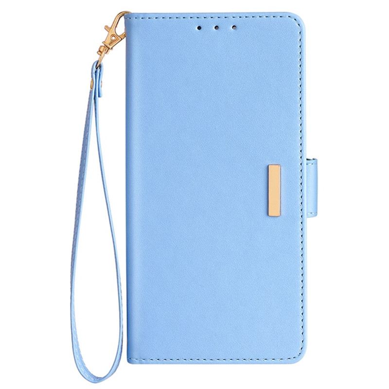 Lederhüllen Poco X7 5g Handyhülle Goldverschluss