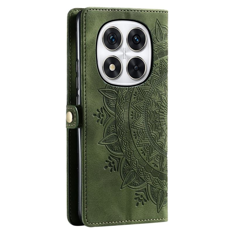 Lederhüllen Poco X7 5g Mandala-wildleder-effekt