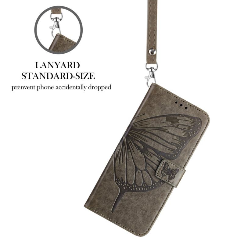 Lederhüllen Poco X7 5g Schmetterlingsgrafik