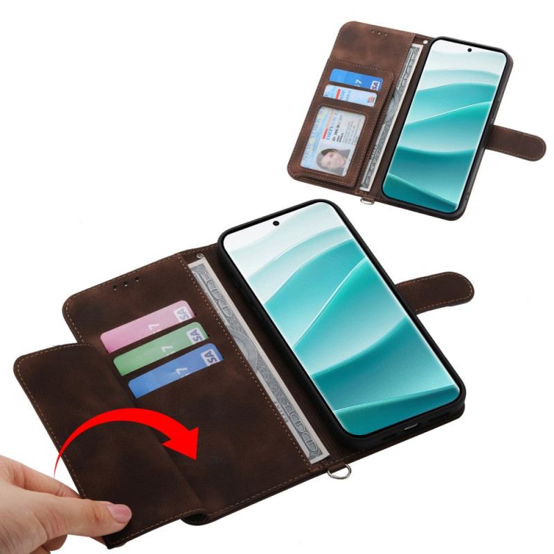 Lederhüllen Poco X7 5g Spitzenmuster Mit Riemen Und Schulterriemen